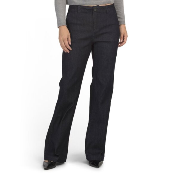 D. JEANS Rinse Career Relaxed Flare Jeans - Picture 1 of 2